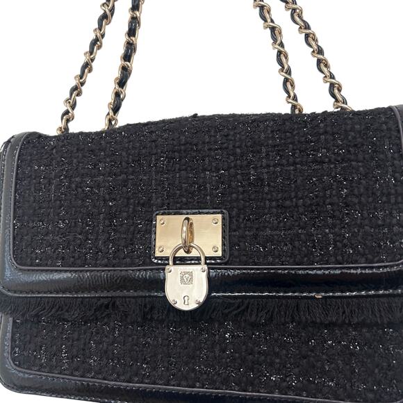 Anne Klein Black Tweed Bag - Picture 2 of 5